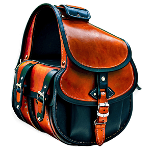 Biker Leather Saddlebags PNG kmx19 PNG with transparent background
