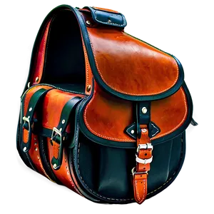 Biker Leather Saddlebags Png Kmx19 PNG Image