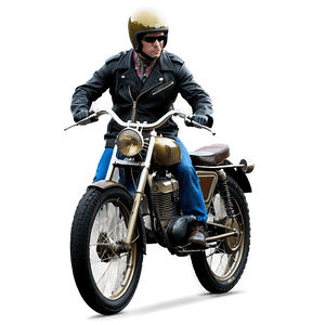 Biker Vintage Poster PNG 06252024 PNG with transparent background