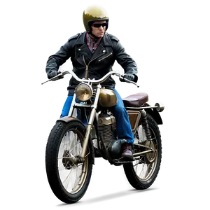 Biker Vintage Poster Png 06252024 PNG Image