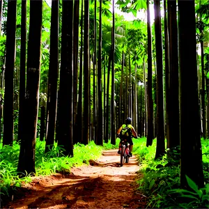 Biking Through Forests Png 40 PNG Image