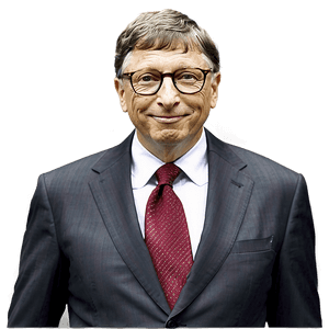 Bill Gates in Suit PNG fht PNG image with transparent background