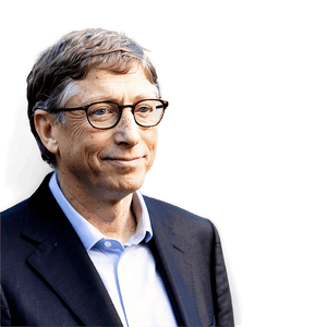 Bill Gates Portrait PNG 85 PNG image with transparent background