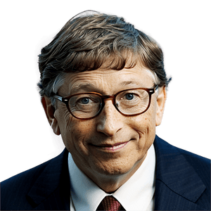 Bill Gates Portrait PNG brt98 PNG image with transparent background