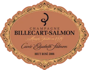 Billecart Salmon Champagne Label PNG Image