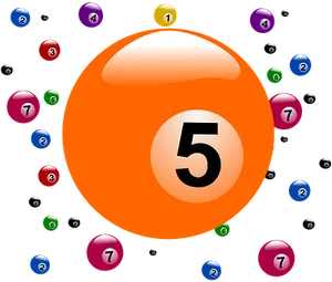 Billiard Balls Floatingin Space PNG Image