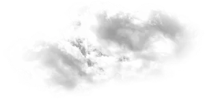 Billowing Smoke Cloud Dark Background PNG Image