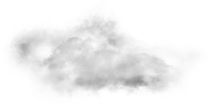 Billowing Smoke Cloud Graphic PNG Image