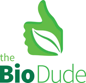 Bio Dude_ Logo_ Green Thumb PNG Image