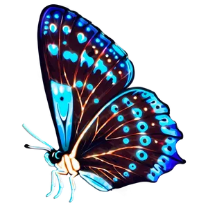 Bio-luminescent Butterfly Png 45 PNG Image