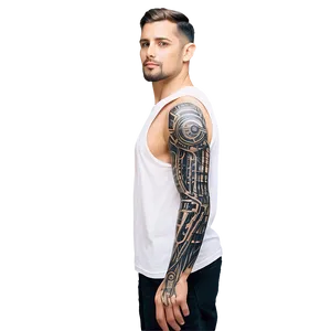 Biomechanical Sleeve Tattoo Png 54 PNG Image