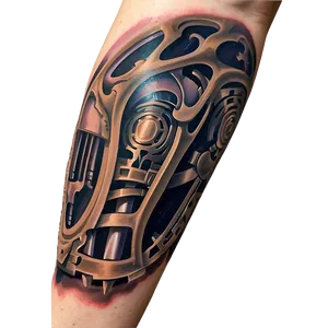 Biomechanical Tattoo Sleeve Png Ggs31 PNG Image