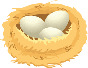Eggs In A Nest Clip Art , Png Download - Eggs In Nest Clipart, Transparent Png PNG with transparent background