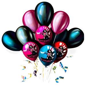 Birthday Balloon Set Png Avb PNG Image