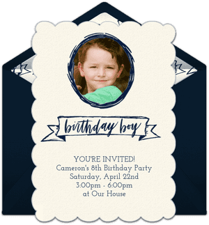 Birthday Boy Photo Online Invitation - Girl, HD Png Download PNG image with transparent background