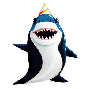 Birthday Shark Cute Pose Png Dff11 PNG Image