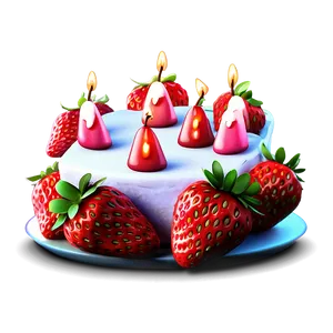 Birthday Strawberry Cute Png 52 PNG Image