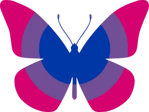 Bisexual Pride Butterfly PNG Image