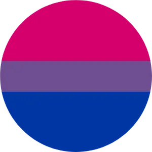 Bisexual Pride Flag Circle PNG Image