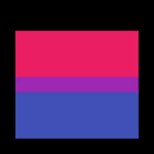 Bisexual Pride Flag Graphic PNG image with transparent background