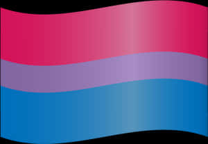 Bisexual Pride Flag Graphic PNG image with transparent background