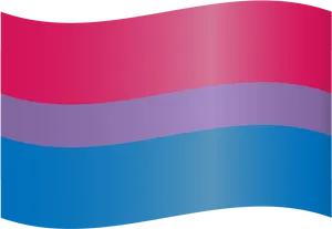 Bisexual Pride Flag Graphic PNG Image