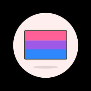 Bisexual Pride Flag Graphic PNG image with transparent background