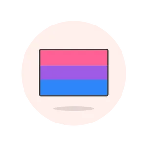 Bisexual Pride Flag Graphic PNG Image