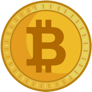 Bitcoin Cryptocurrency Icon PNG image with transparent background