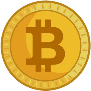 Bitcoin Cryptocurrency Icon PNG Image