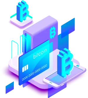 Bitcoin Digital Payment Illustration PNG Image