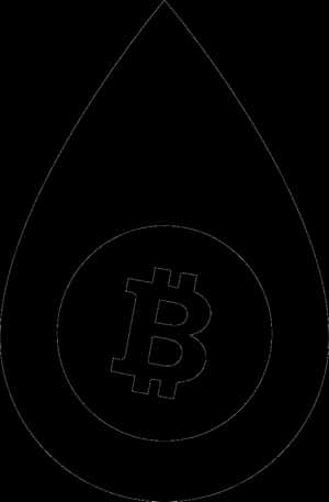 Droplet With Bitcoin Symbol - Bitcoin, HD Png Download PNG image with transparent background