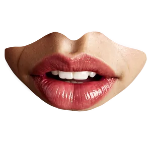 Biting Lip Cartoon Png Bwd PNG Image