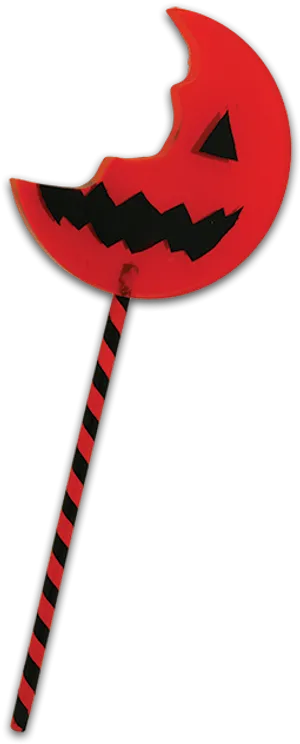 Bitten Halloween Lollipop PNG Image