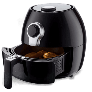 Black Air Fryer Electric Device PNG dov92 PNG