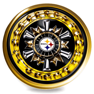 Black and Gold Steelers Logo PNG 12 PNG image with transparent background