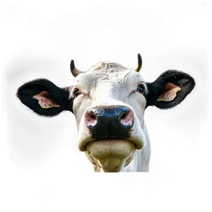 Black And White Cow Face Png 06212024 PNG Image