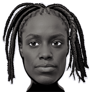 Black and White Dreads PNG 78 PNG image with transparent background