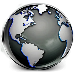 Black And White Globe Sketch Png 46 PNG Image