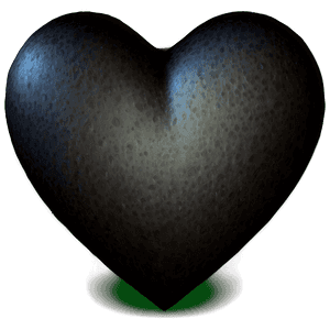 Black and White Heart Clipart PNG 48 PNG image with transparent background