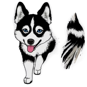 Black And White Husky Png Gyi53 PNG Image