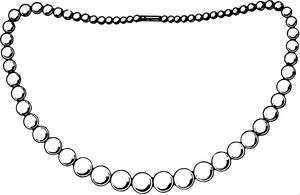 Black And White Pearl Necklace Clipart, HD Png Download PNG image with transparent background