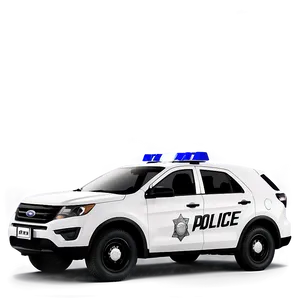 Black And White Police Car Png 97 PNG Image