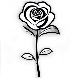 Black And White Rose Pattern Png 78 PNG Image