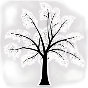 Black And White Tree Outline Png 68 PNG Image