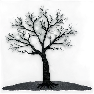 Black And White Tree With Light Background Png Gch PNG Image