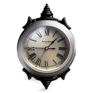 Black and White Wall Clock PNG ndc PNG with transparent background