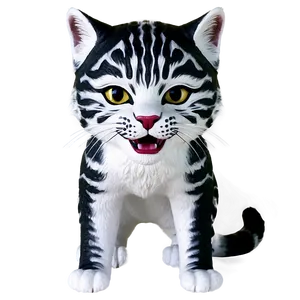 Black And White Wildcat Png 06132024 PNG Image