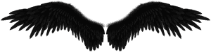 Clip Art The Pretty Tale Sobre - Black Angel Wings Background, HD Png Download PNG with transparent background