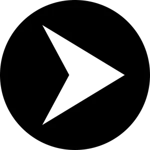 Black Arrow Icon Simple Design PNG Image